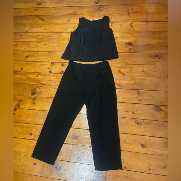 2 Piece Faux Suede Tank Top and Pants Plus Size 18 - Picture 2 of 9